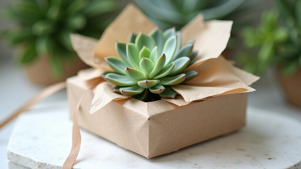 Completed terrarium gift set with packaging